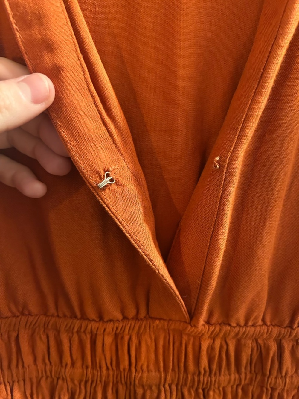 Anthropologie (Maeve) Somerset Maxi Dress, Linen Edition, in Orange - Picture 9 of 13